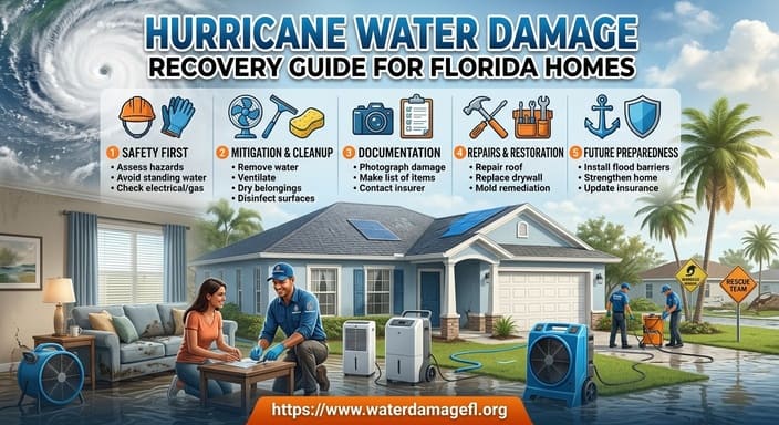 Hurricane water damage recovery guide for Florida homes